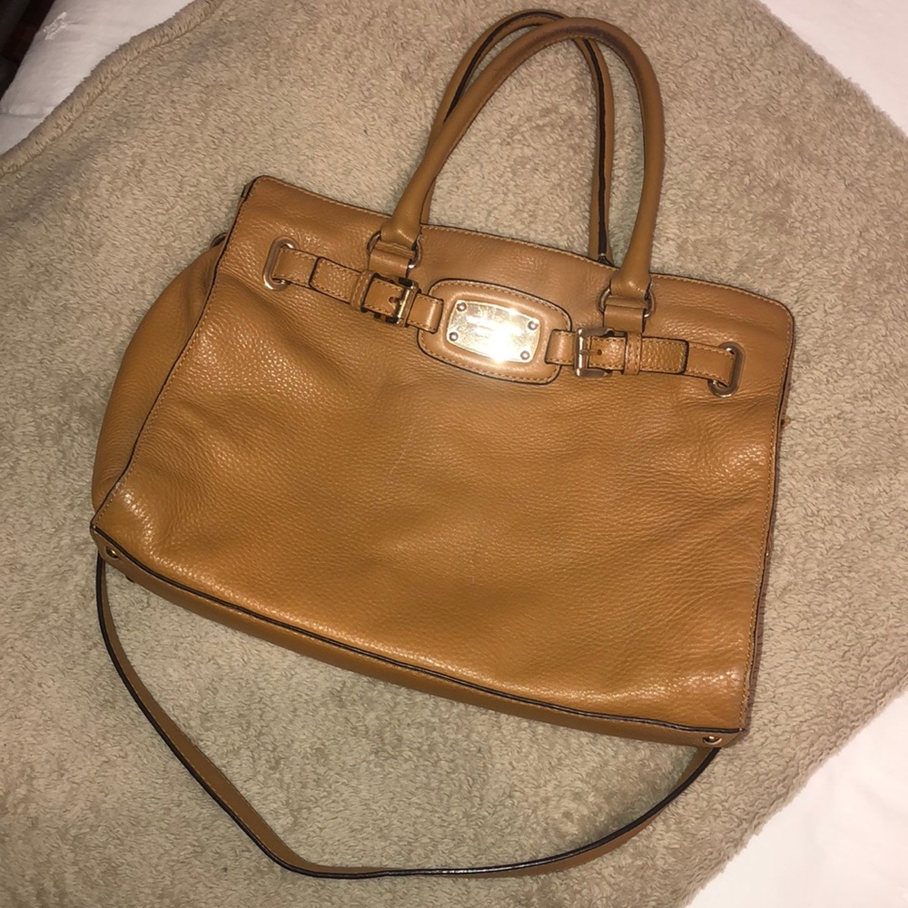 Used Michael Kors satchel - tan